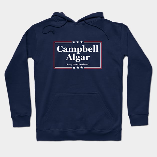 Campbell Algar Campaign Sign Hoodie by GloopTrekker